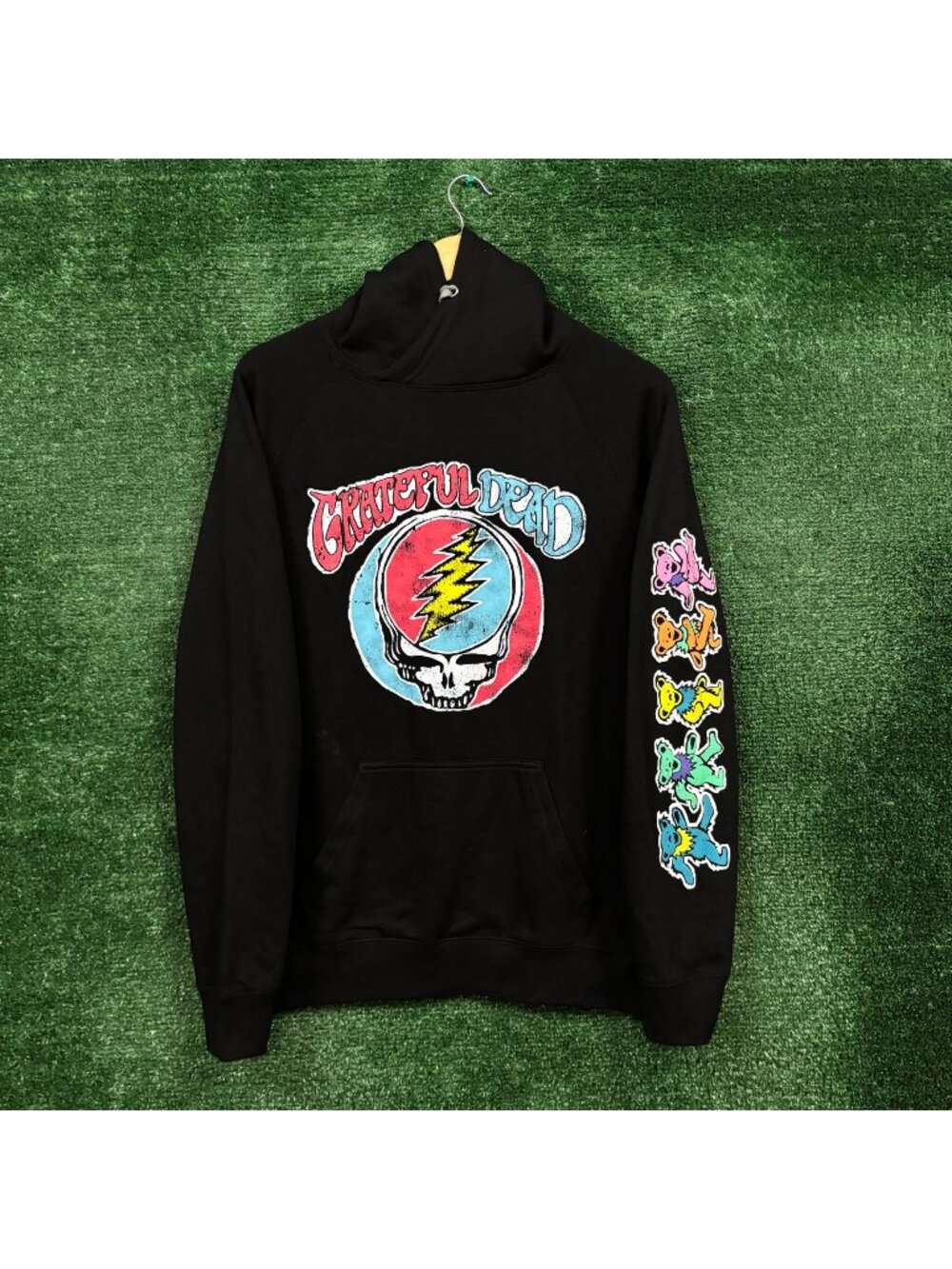 Grateful Dead Steal Your Face Rock Band Hoodie Size Large